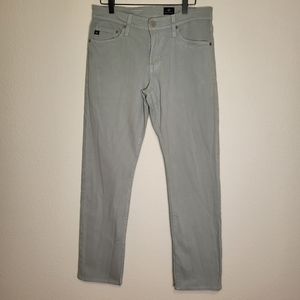 AG Adrianna Goldschmied The Graduate Tailored Leg Twill Pants in Blue size 30x34